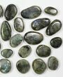 Lot: Polished Labradorite Pebbles - kg ( lbs) #90617-1